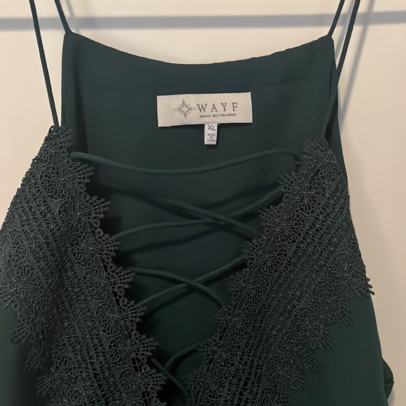 Wayf from Nordstrom criss cross lace detail top - Picture 3 of 5
